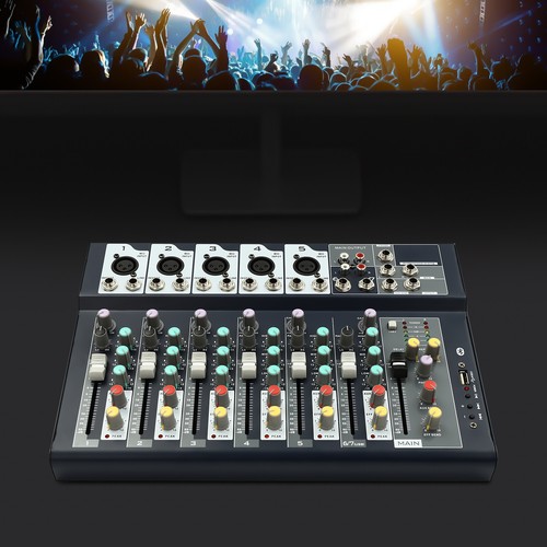 7-Kanal Audio Mixer Bluetooth Sound Verstärker