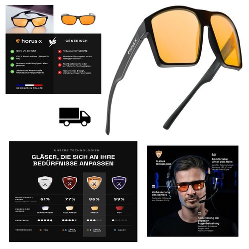 Blaulichtfilter Brille V3 Gaming Brille Herren