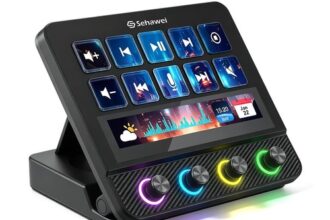 Sehawei Stream Controller Deck,Upgraded Audiomixer, Live-Produktion
