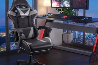Massage Gaming Stuhl Schreibtischstuhl Drehstuhl Chefsessel