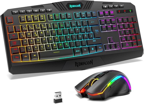 Redragon S101M-KS Kabelloses Gaming Set RGB