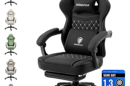 Gaming Stuhl Stoff, verstellbar, Ergonomisch, Bürostuhl,