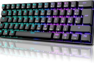 Mechanische Gaming-Tastatur 60% RGB Wireless Bluetooth