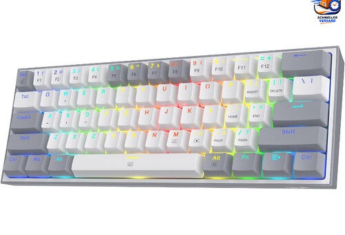 Gaming-Tastatur 60% QWERTY RGB 61 Tasten