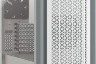 Corsair 4000D Airflow Mid-Tower ATX-Gehäuse, Weiß, 2x 120mm Lüfter