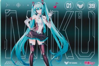 ASUS TUF Gaming P1 Hatsune Miku Edition Tragbares Gaming-Mauspad – 25,4 x 20,3 cm , Aqua, Schutzbeschichtung, Wasserabweisend