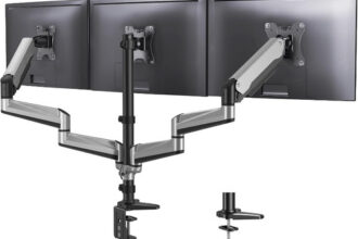 Monitorhalterung 3 Monitore 17-32 Zoll Höhenverstellbar