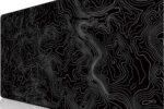 Mauspad XXXL 1200x600mm Topographische Karte Rutschfeste