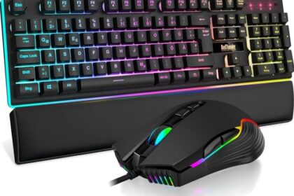 Gaming Tastatur Maus Set QWERTZ RGB