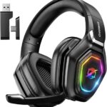 Ozeino Gaming-Headset kabellos OW810 mit Mikrofon,