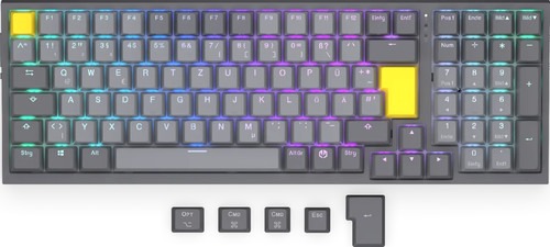 ENDORFY Celeris 1800, Gaming-Tastatur grau, DE-Layout,