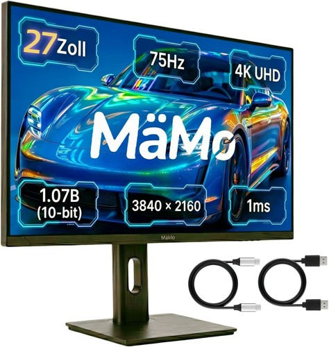 Gaming Monitor,65W USB-C,27" 4K IPS 75Hz